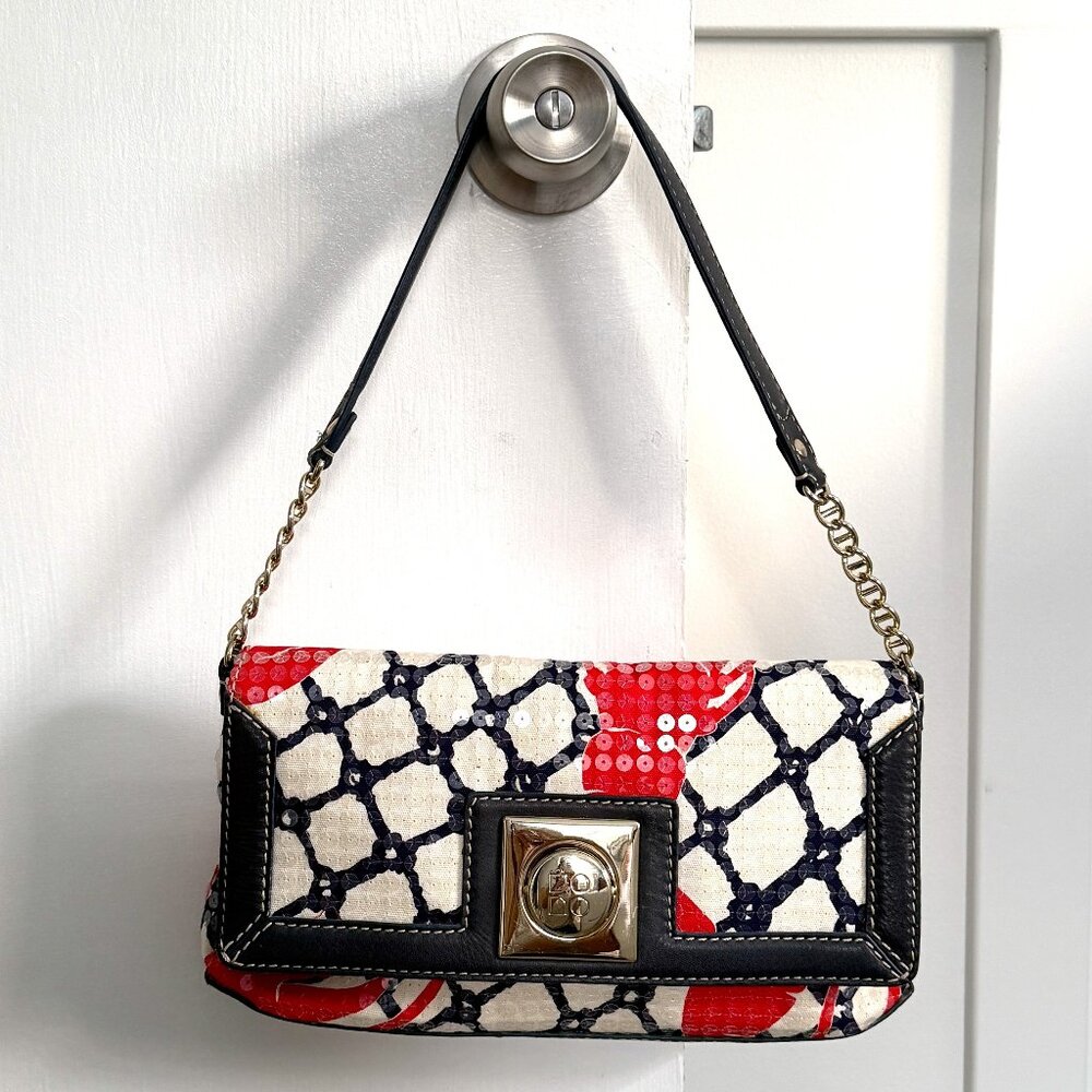 *Vintage* Kate Spade Cape Cod Lobster Bag with Clear Sequins
